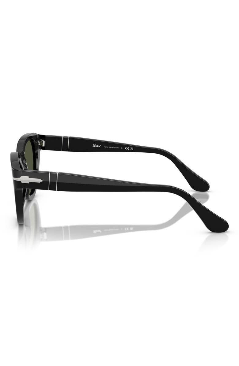 Persol Gender Inclusive PO3379S 51mm Butterfly Sunglasses, Alternate, color, Black / Green
