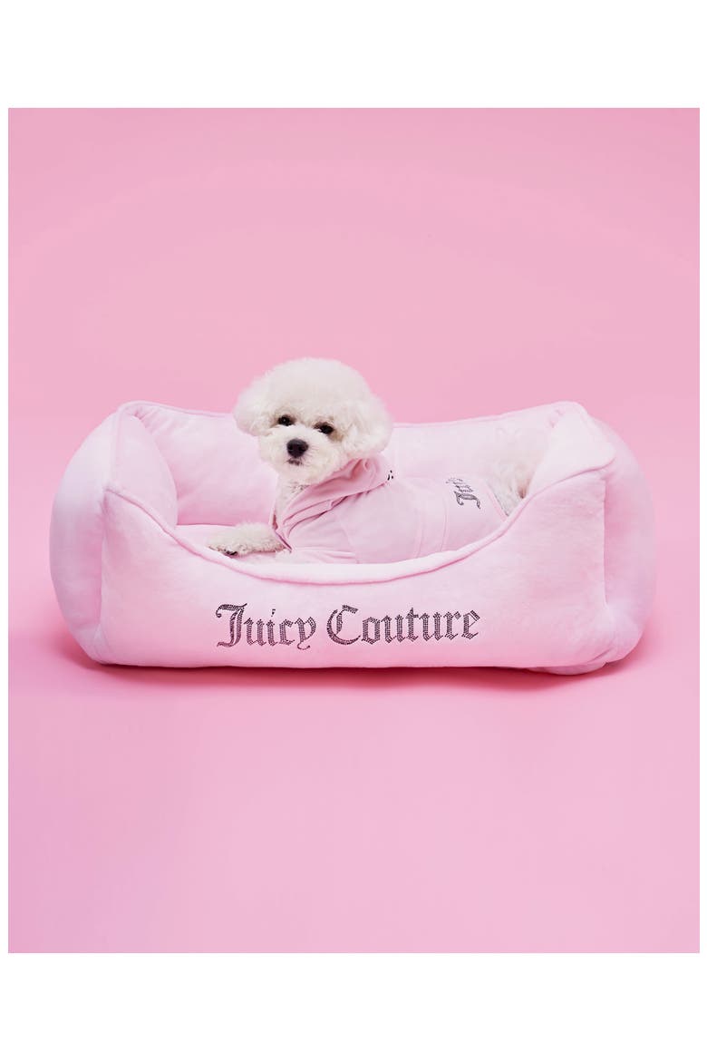 Velour Dog Tracksuit, Alternate, color, PINK