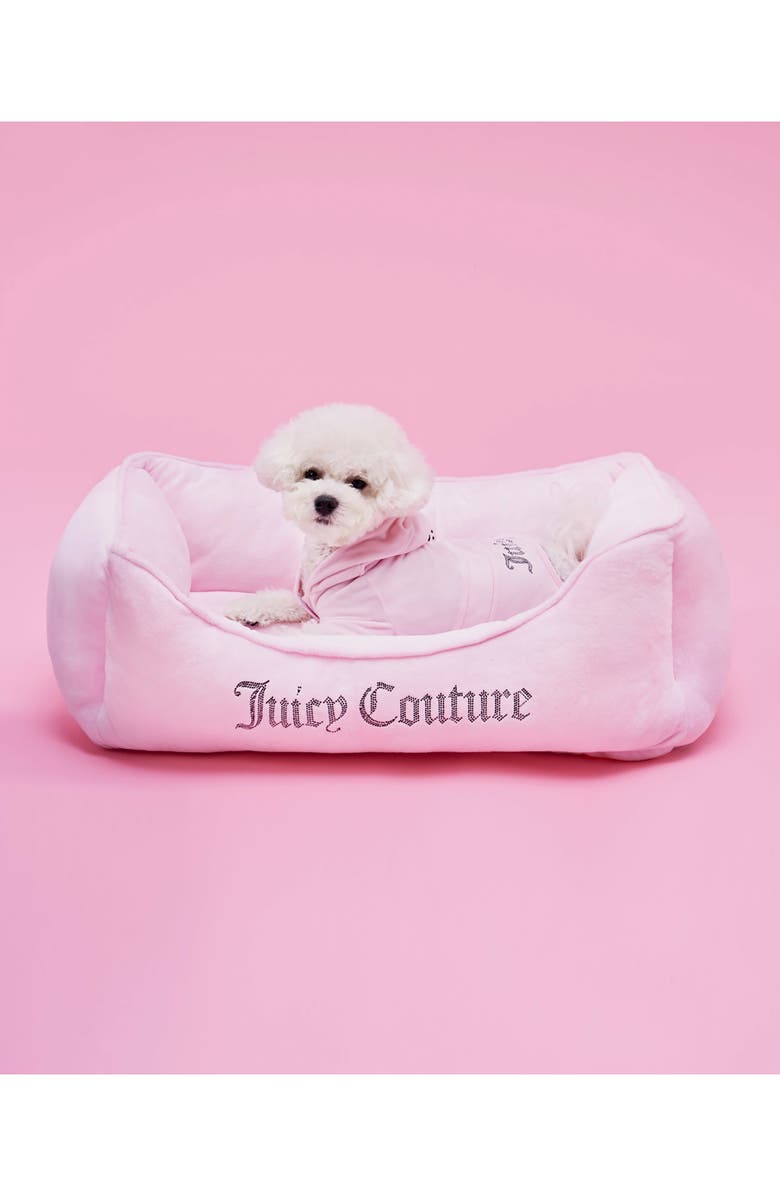 Juicy Couture Velour Dog Tracksuit, Alternate, color, Pink