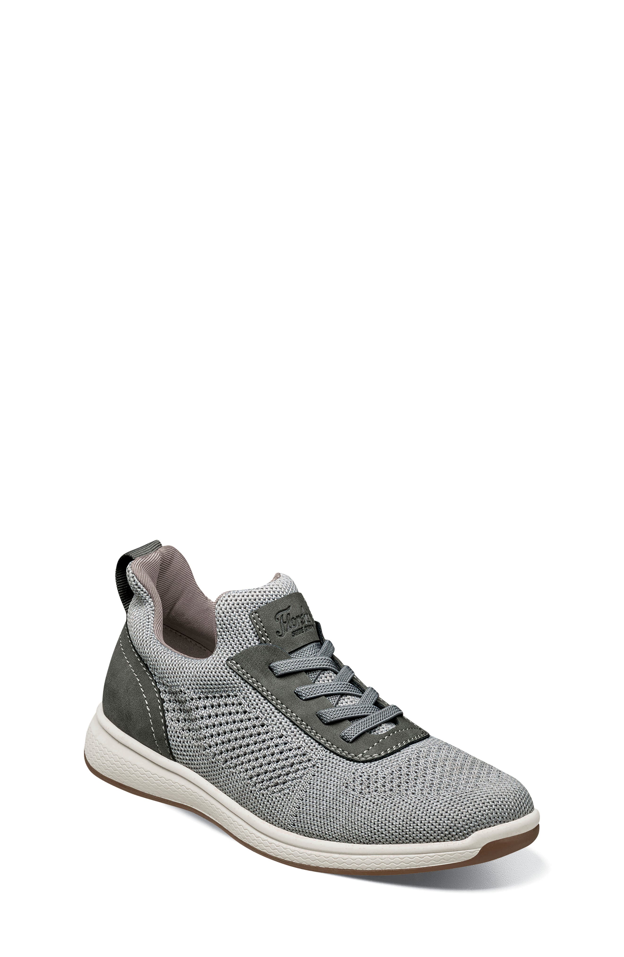 Florsheim Kids' Satellite Knit Slip-On Sneaker, Main, color, Gray