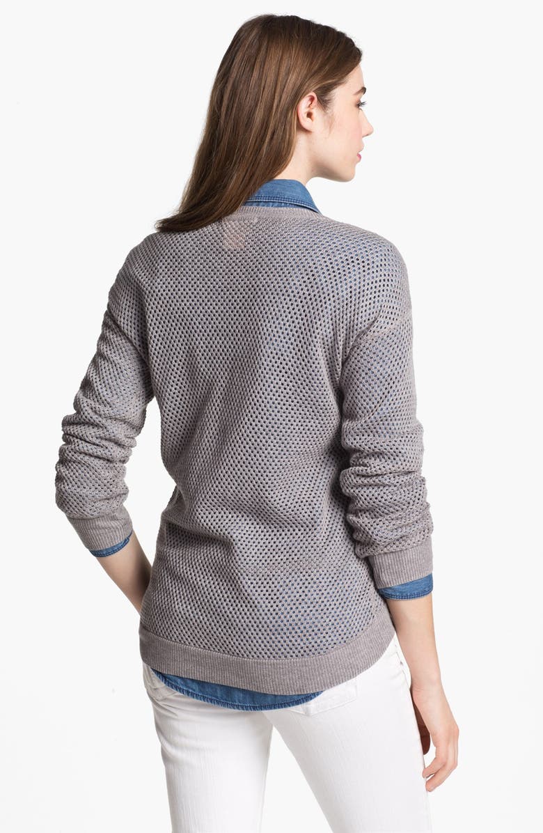 Sweet Romeo Open Stitch Sweater, Alternate, color, 