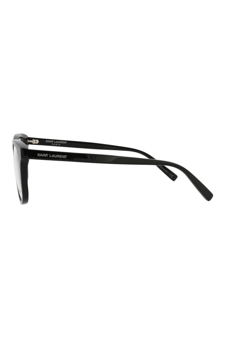 51mm Square Optical Frames, Alternate, color, BLACK BLACK TRANSPARENT