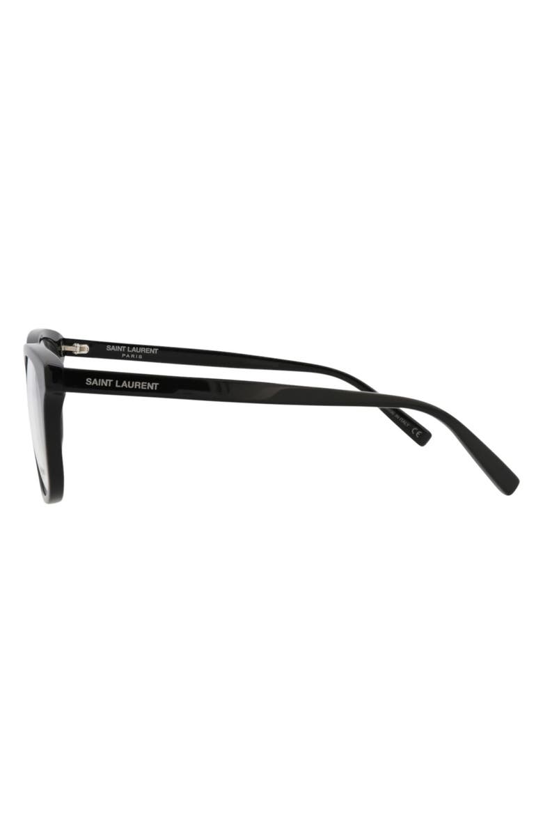 Saint Laurent 51mm Square Optical Frames, Alternate, color,