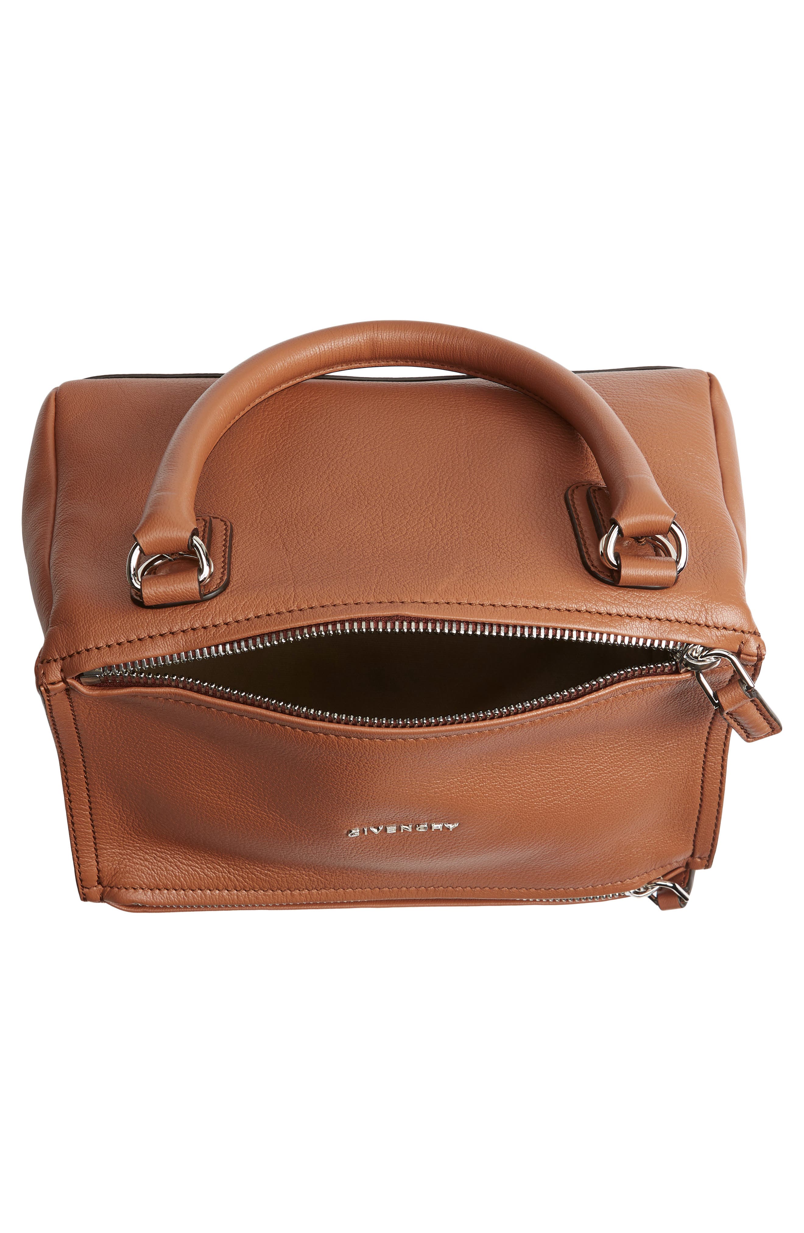 Givenchy Small Pandora Leather Satchel, Alternate, color, 
