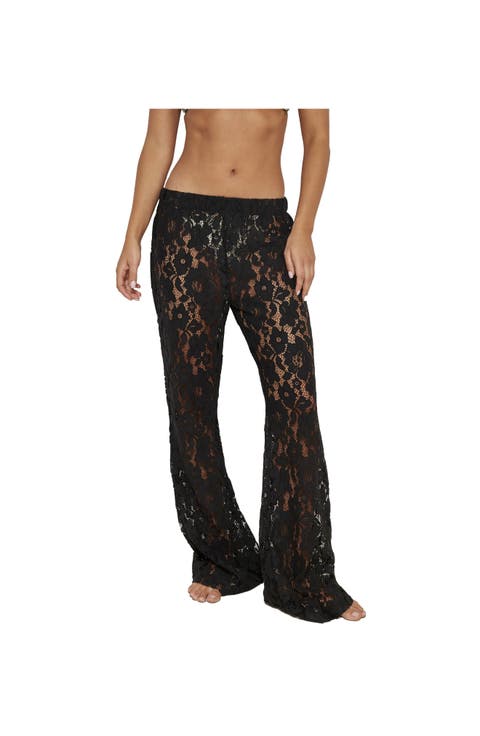 Saint Tropez Floral Lace Cover-Up Pants