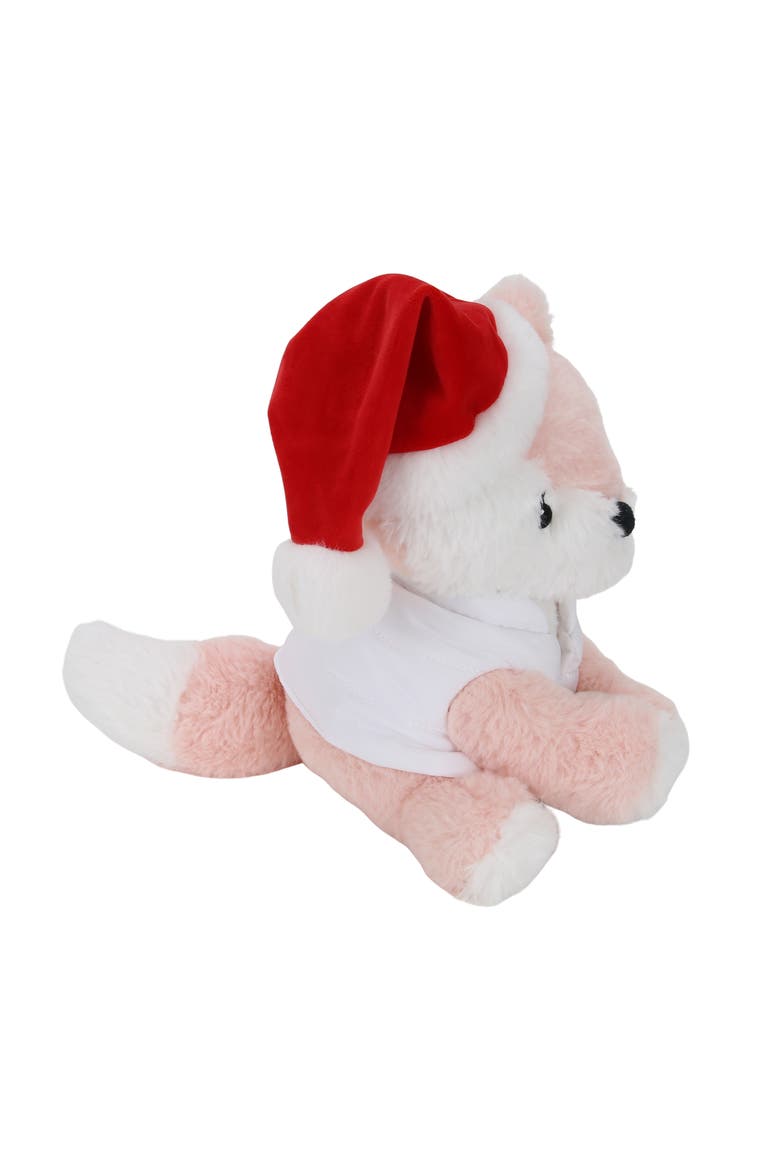 Autumn Pink Fox Holiday/Christmas Plush Stuffed Animal Toy, Alternate, color, Pink