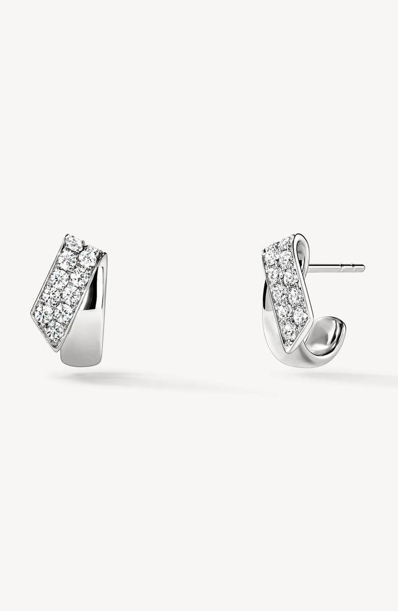 HEARTS ON FIRE INSIDE/OUT 18K Gold Diamond Flip Earrings, 0.40ct., Alternate, color, White Gold