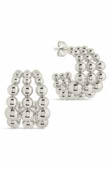 Bubble Sphere Trio Hoop Earrings