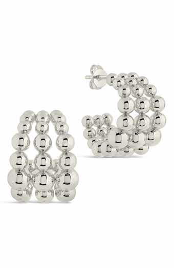 Bubble Sphere Trio Hoop Earrings