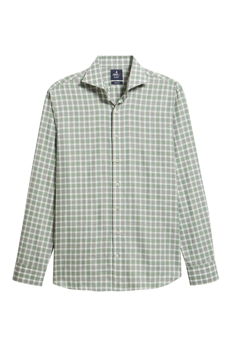 Peirce Check Cotton Button-Up Shirt, Alternate, color, TRAILS