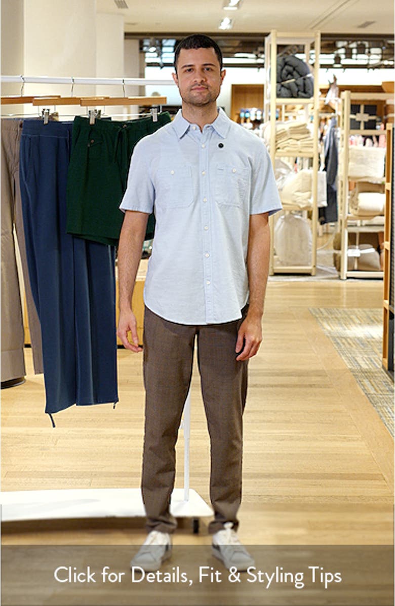 Mason Classic Fit Short Sleeve Button-Up Work Shirt, sales video thumbnail