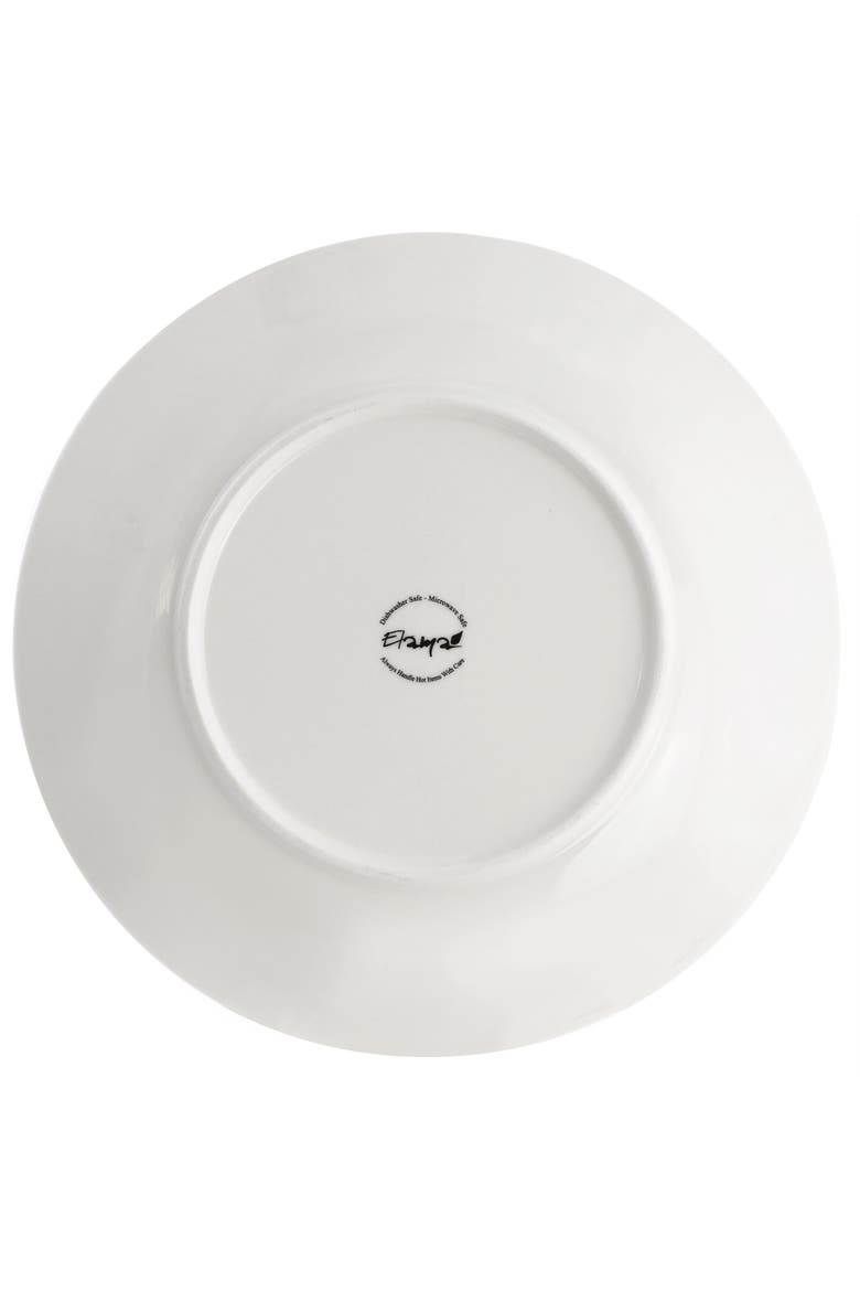 6 Piece Stoneware Dinner Plate Set, Alternate, color, White