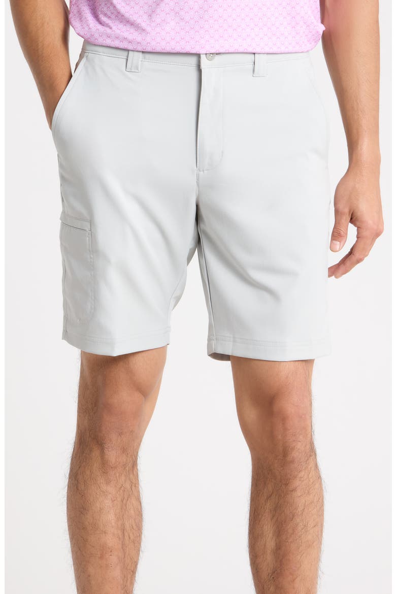Flat Front Stretch Cargo Golf Shorts, Main, color, HIGH RISE