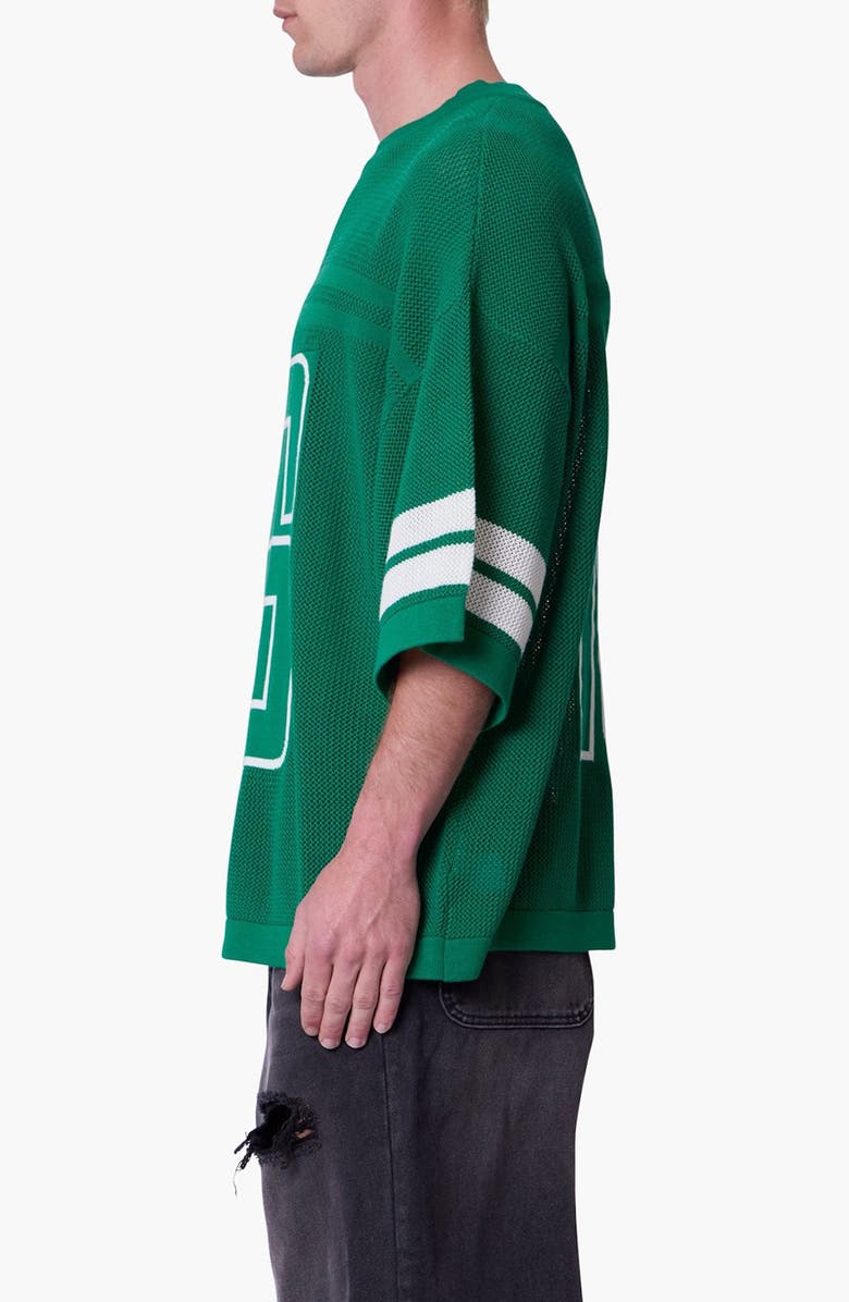 mnml Open Stitch Varsity Jersey Top, Alternate, color,