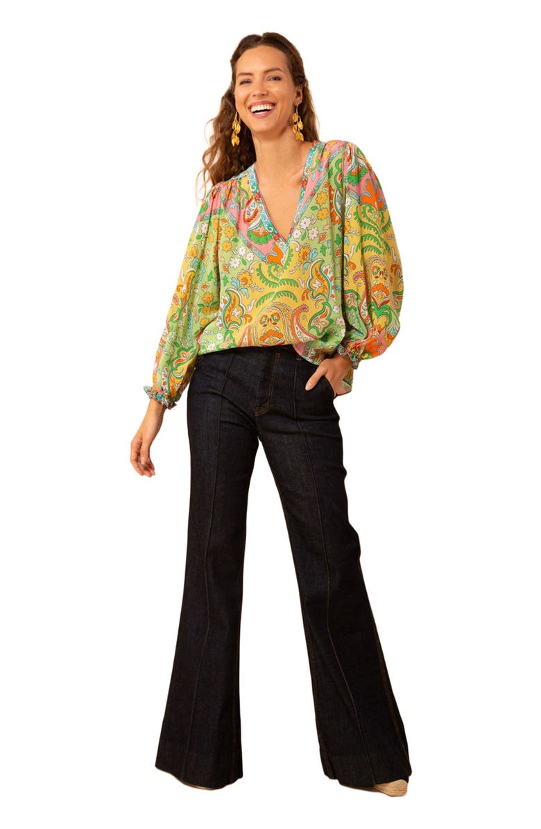 Hale Bob Leila Silk Top, Main, color,