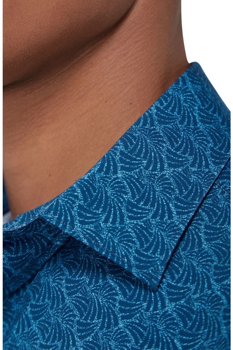 James OoohCotton® Abstract Print Button-Up Shirt, Alternate, color, NIGHT BLUE
