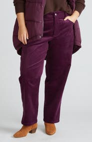 Universal Standard Cassidy High Waist Corduroy Straight Leg Pants