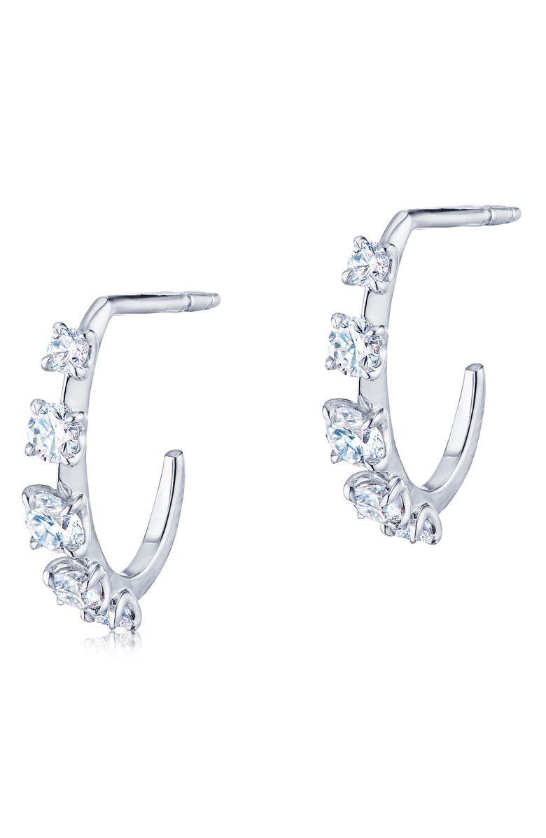 Kwiat Starry Night Diamond Huggie Hoop Earrings, Main, color,