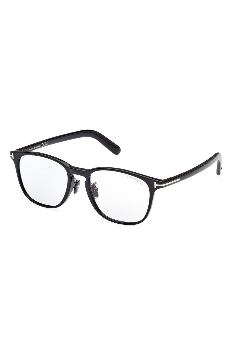 TOM FORD 52mm Round Optical Glasses, Alternate, color,