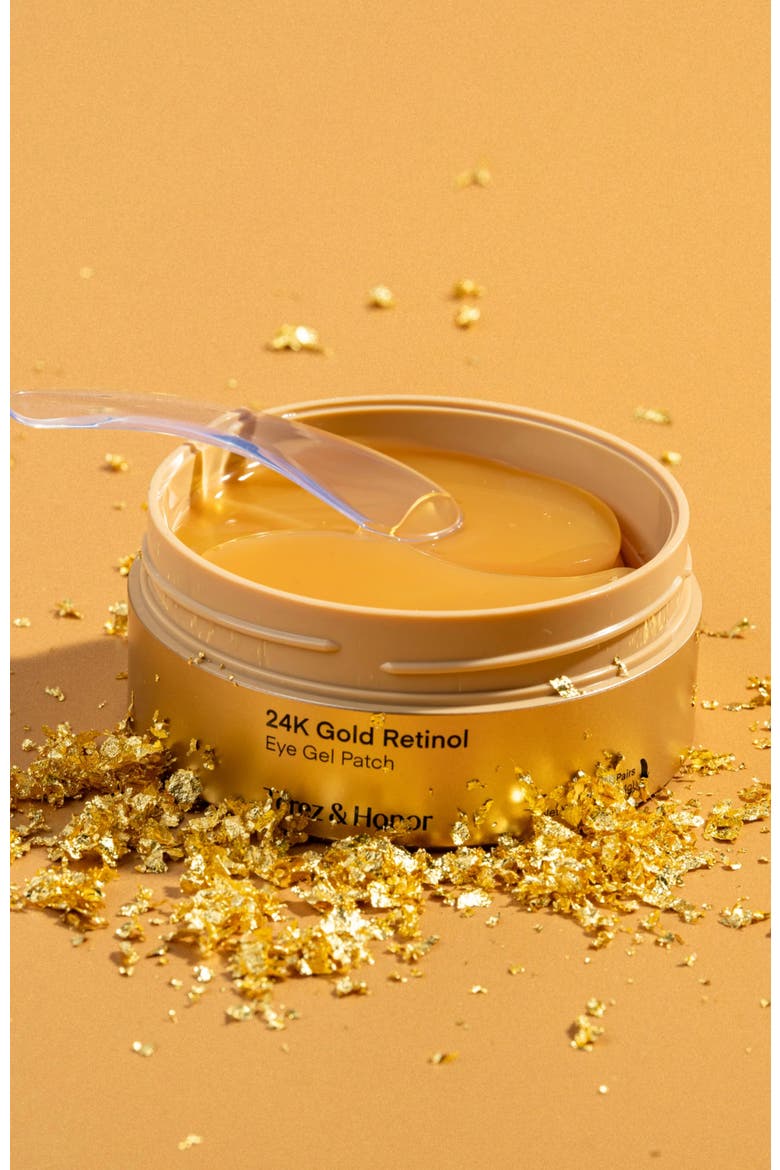 24K Gold Retinol Eye Gel Patch, Alternate, color, Gold