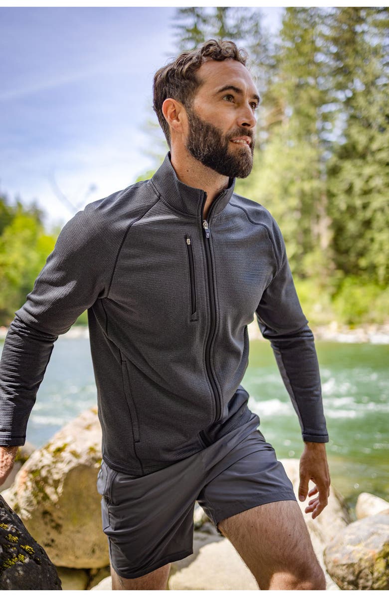 Cutter & Buck Peshastin Fleece Full Zip Jacket, Alternate, color, Black Heather