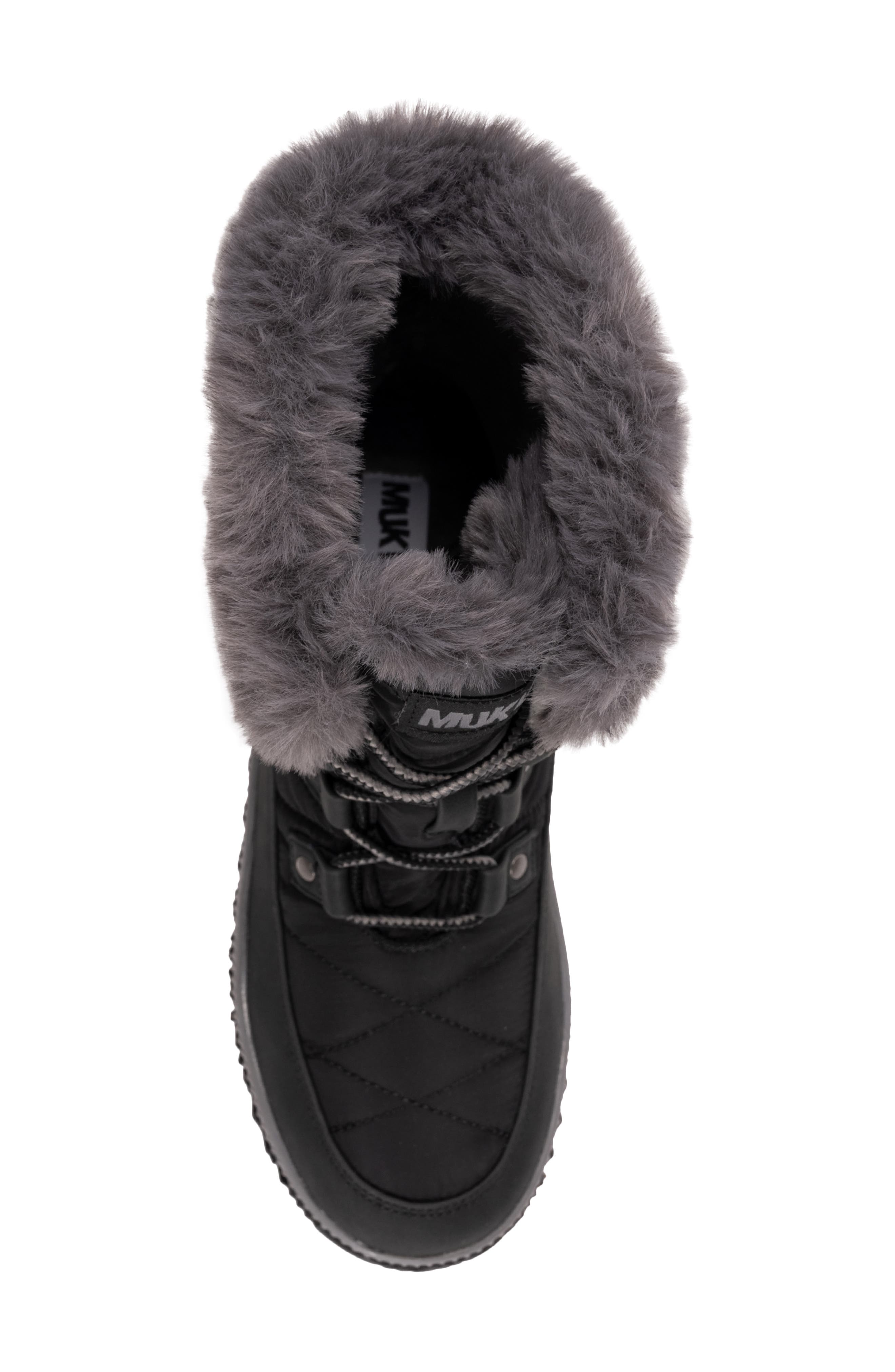 MUK LUKS Winnie Waverly Boot with Faux Fur Trim, Alternate, color, 