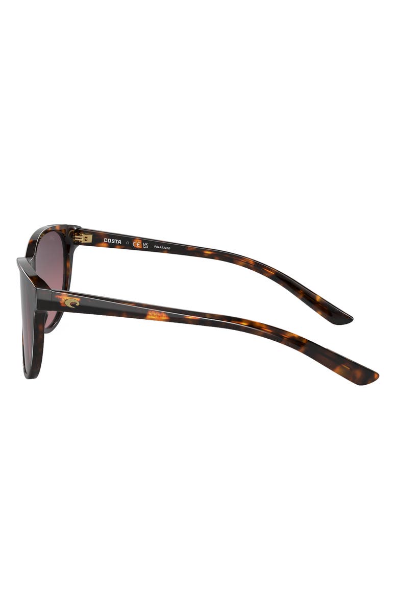 Costa Del Mar Catherine 57mm Gradient Polarized Phantos Sunglasses, Alternate, color, Tortoise