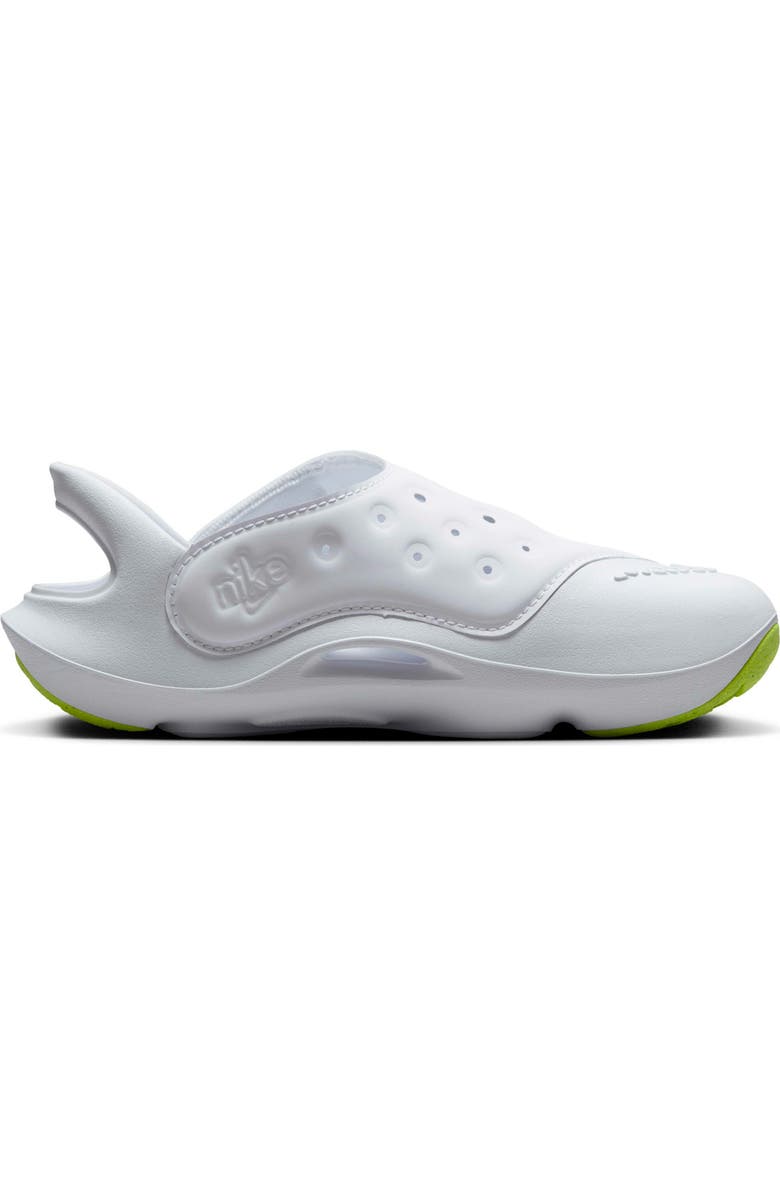 Nike Kids' Aquaswoosh Water Friendly Clog, Alternate, color, White/ Pure Platinum/ Volt