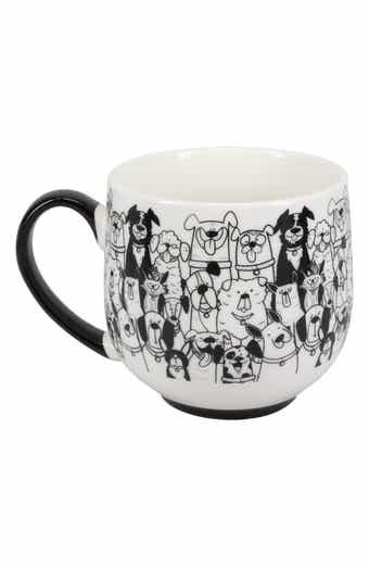 BIA Cordon Bleu Paws Cafe Set of 4 Porcelain Mugs