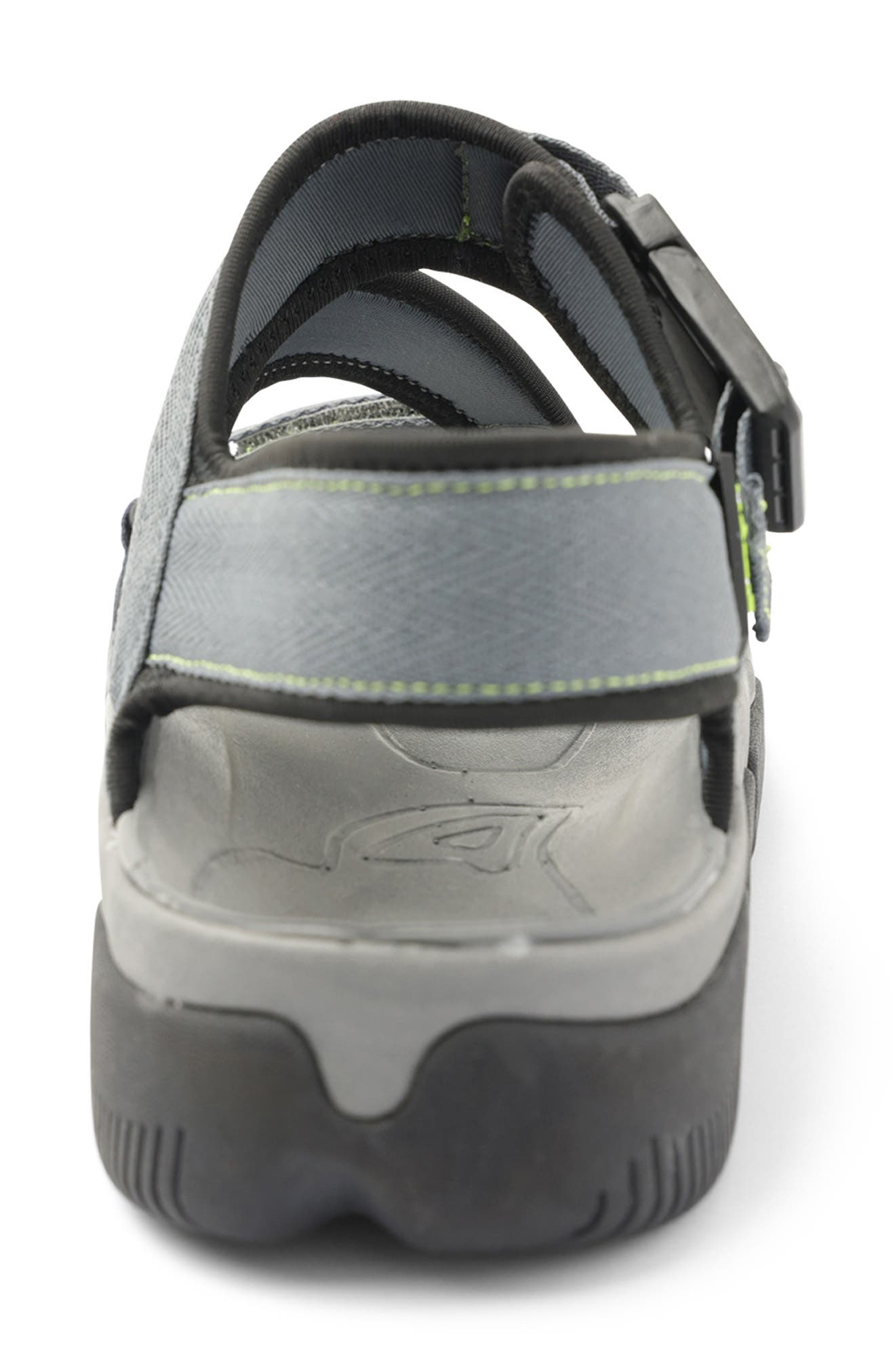 Trail Glide Slingback Sandal, Alternate, color, GREY/ VOLT