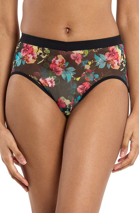 Mesh High Cut French Briefs