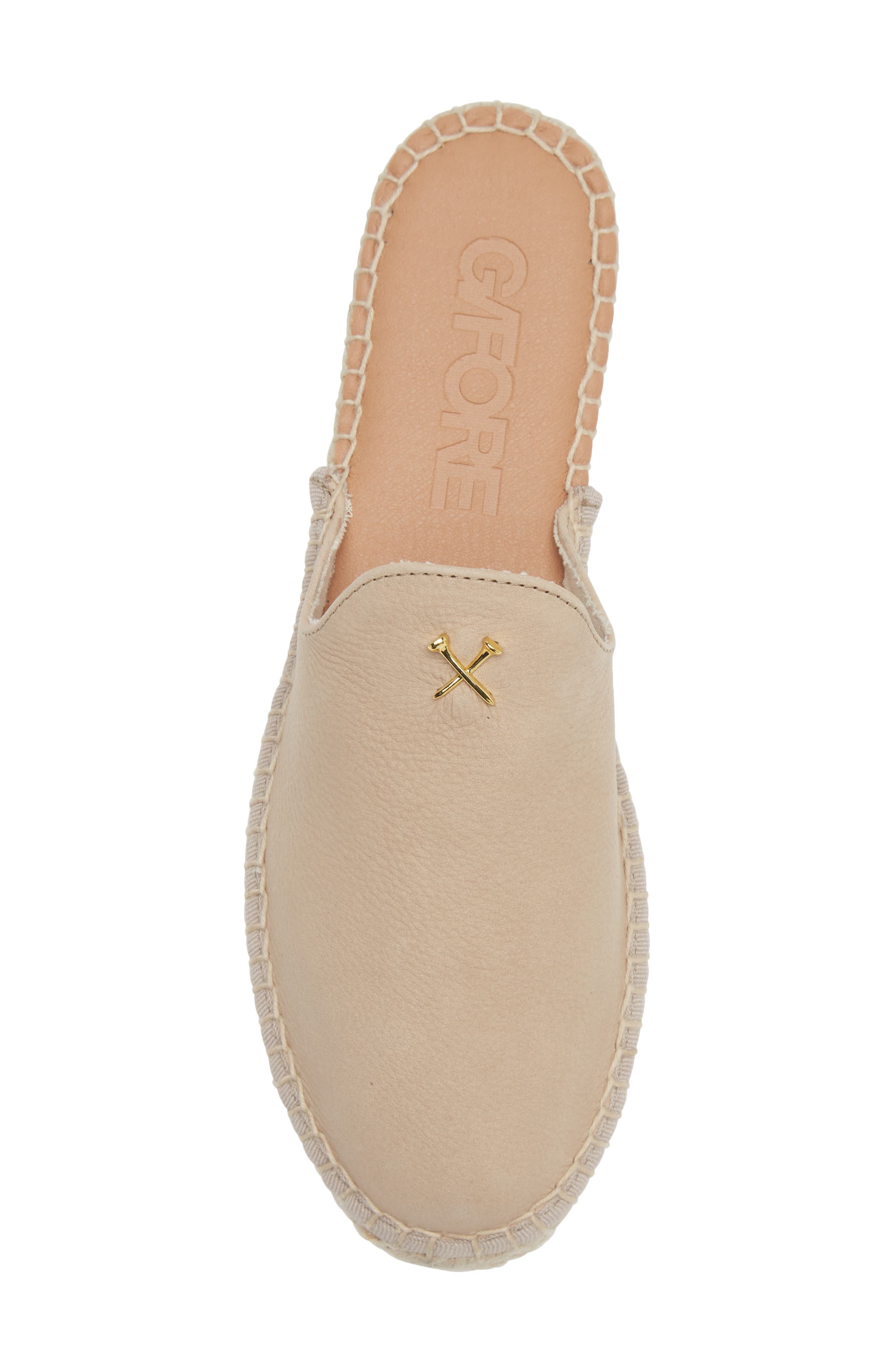 G/FORE Metal Tees Nubuck Espadrille Mule, Alternate, color, 