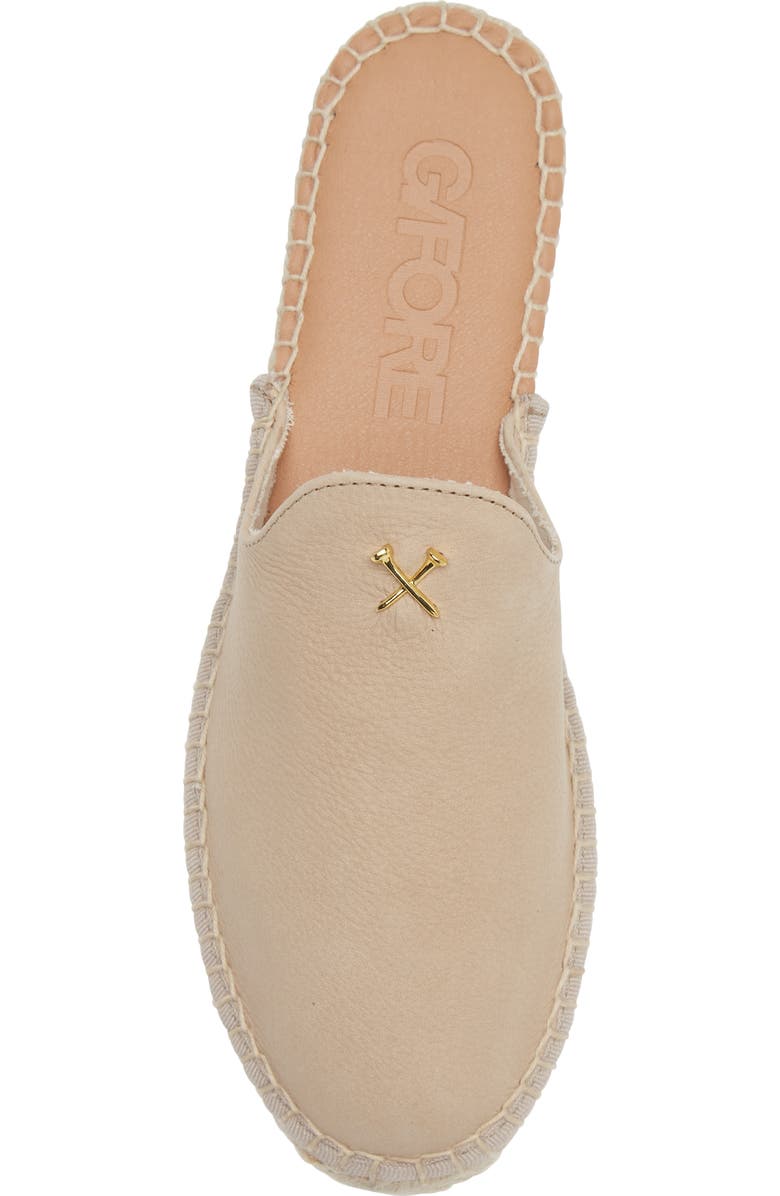 G/FORE Metal Tees Nubuck Espadrille Mule, Alternate, color,