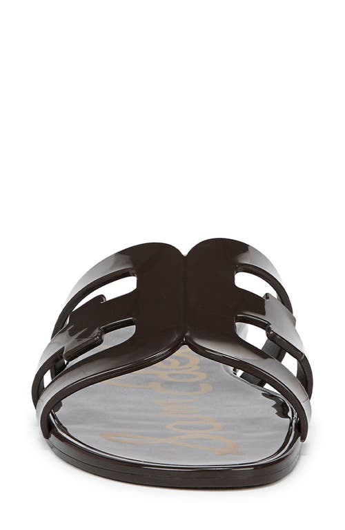 Sam Edelman Bay Jelly Slide Sandal In Cafe Noir