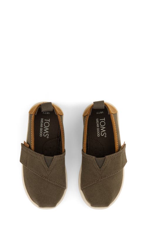 Toms Kids' Alpargata Slip-on Sneaker In Dark Green