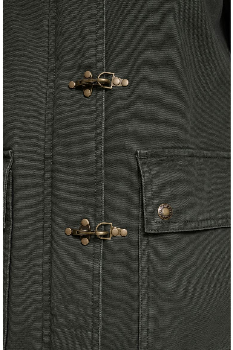 Cotton Barn Jacket, Alternate, color, OLIVE NIGHT
