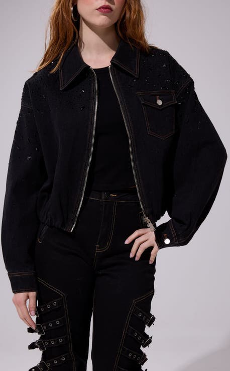 Safina Embellished Denim Jacket
