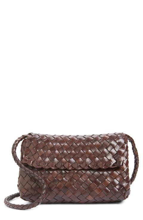 Vinnie Woven Leather Crossbody Bag