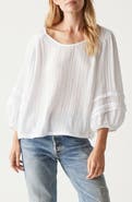 Michael Stars Pruitt Balloon Sleeve Gauze Top