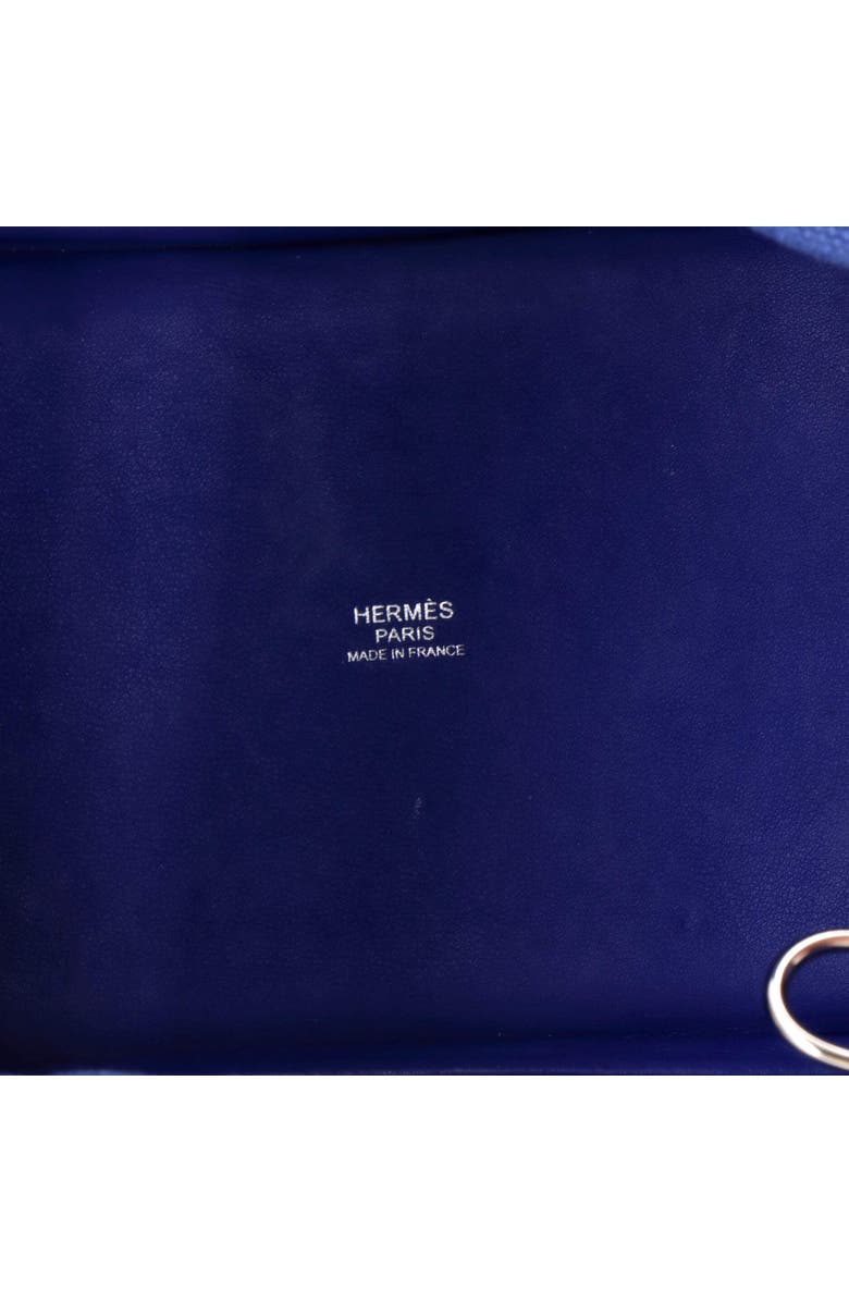 Pre-Owned Hermes Cargo Picotin Lock Bag Canvas and Swift PM, Alternate, color, Bleu Royal