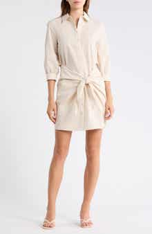 Cinq à Sept Seersucker Cotton Shirtdress