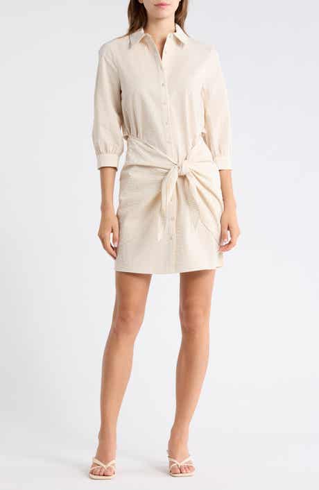 Cinq à Sept Seersucker Cotton Shirtdress