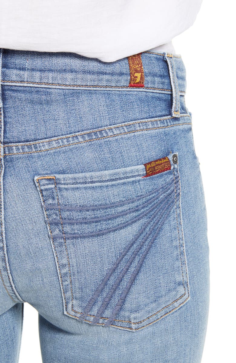 7 For All Mankind <sup>®</sup> Dojo High Waist Flare Jeans, Alternate, color, 