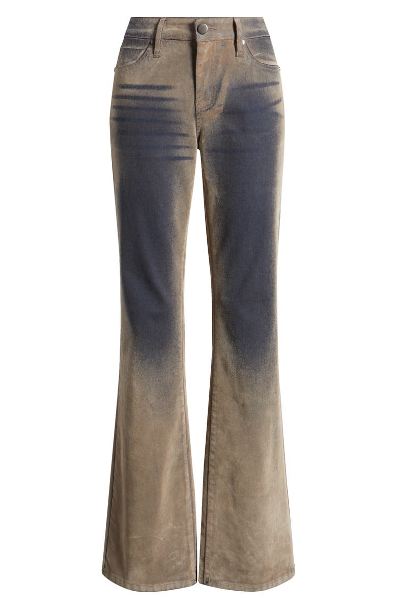 PTCL Flocked Bootcut Jeans, Alternate, color, Brown