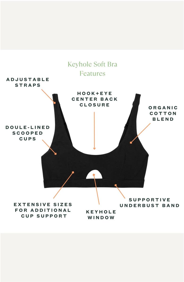 Subset Keyhole Soft Bra, Alternate, color, 