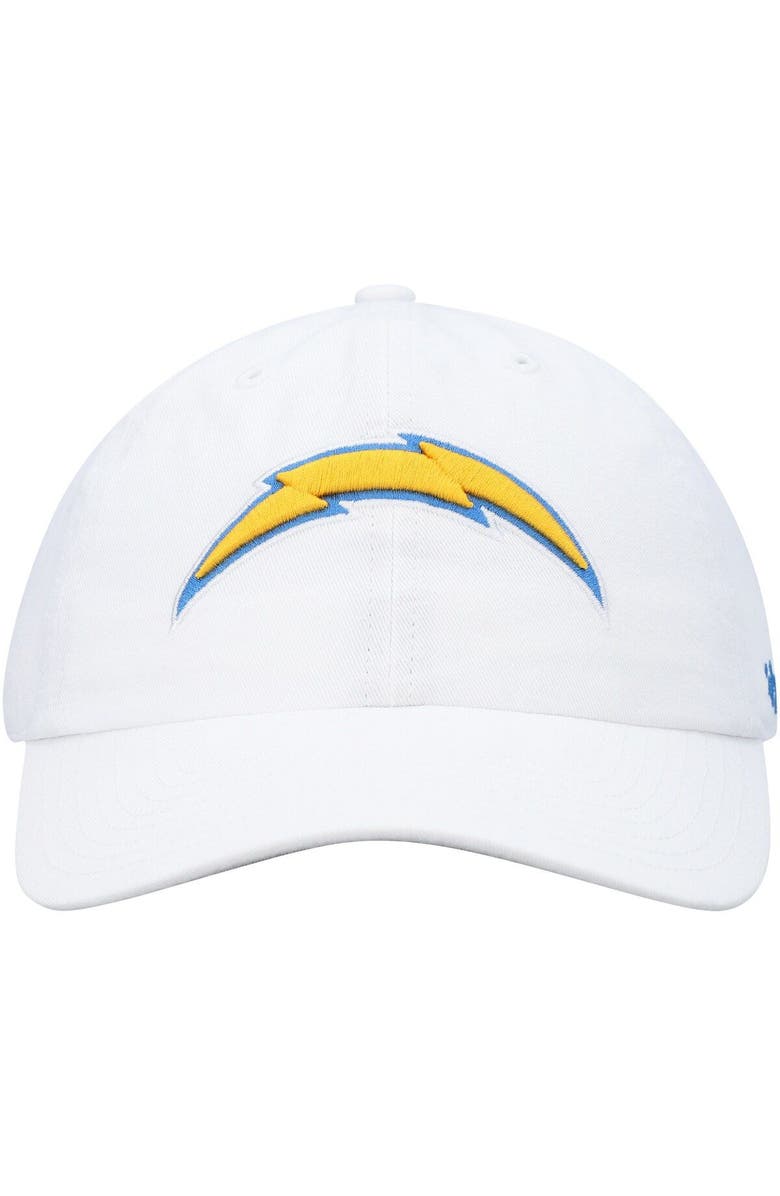 '47 Men's '47 White Los Angeles Chargers Clean Up Adjustable Hat, Alternate, color, White