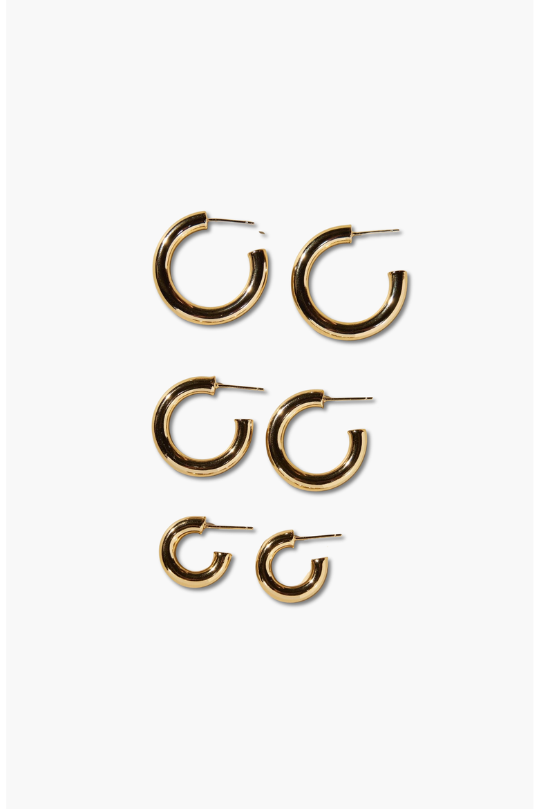 Hollow Statement Hoop Earrings, Alternate, color, Gold