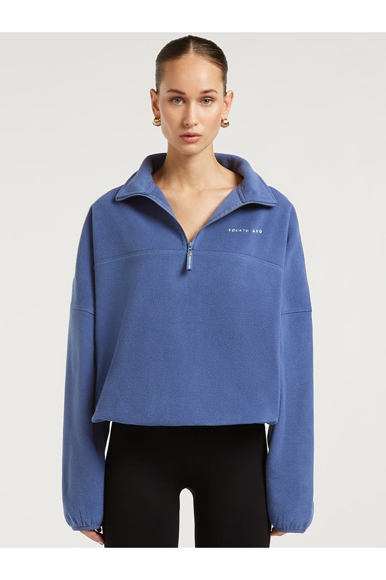 Devan Long Sleeve Half-Zip Fleece, Main, color, Denim Blue