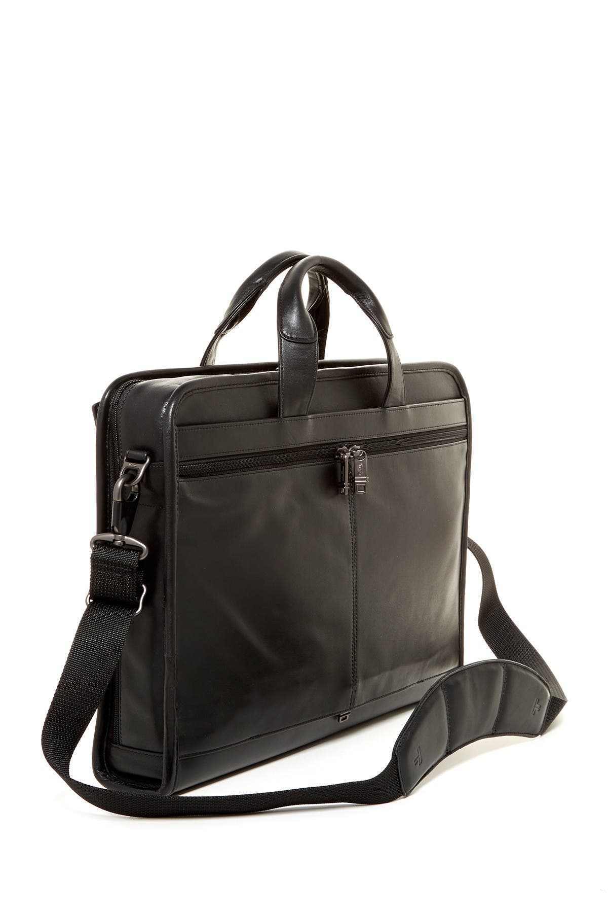 TUMI Alpha Slim Large Screen Computer Portfolio Leather Briefcase, Alternate, color, 