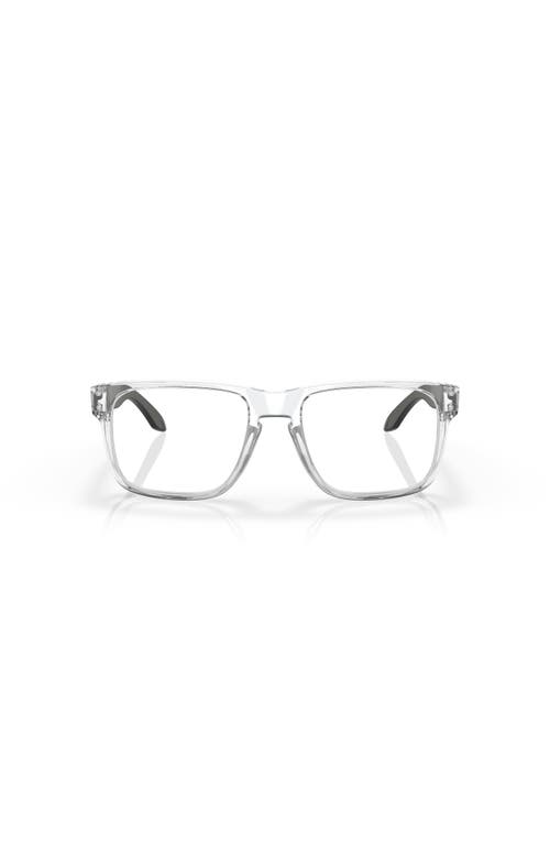 Oakley 56mm Square Optical Glasses In Transparent